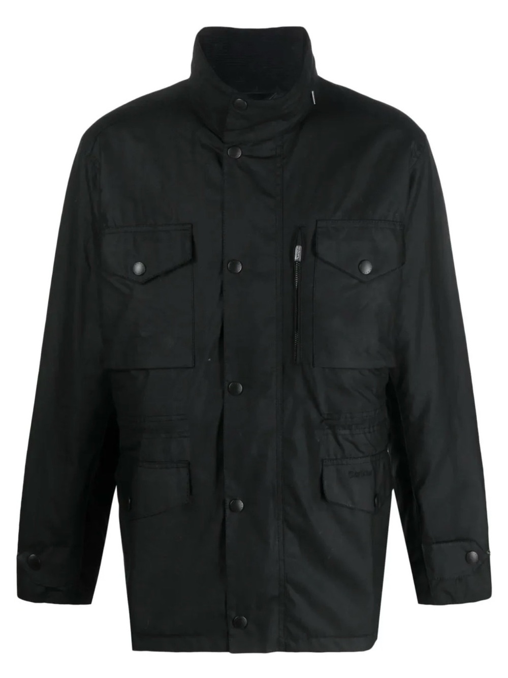 $465 BARBOUR Sapper Weatherproof SYLKOIL Waxed Cotton Zip Away Hood Field Jacket